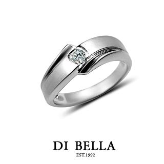 【DI BELLA】LOVE STORY真鑽情人戒指(男款)