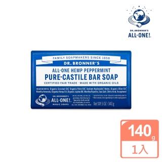 【Dr.Bronner’s 美國布朗博士】薄荷潔顏皂140g