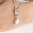 【寶石方塊】珠箔銀屏天然珍珠項鍊