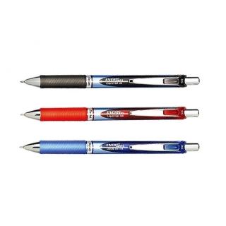 【Pentel 飛龍】ENERGEL 極速鋼珠筆 0.5mm 12支/盒 BLN75(黑/紅/藍)