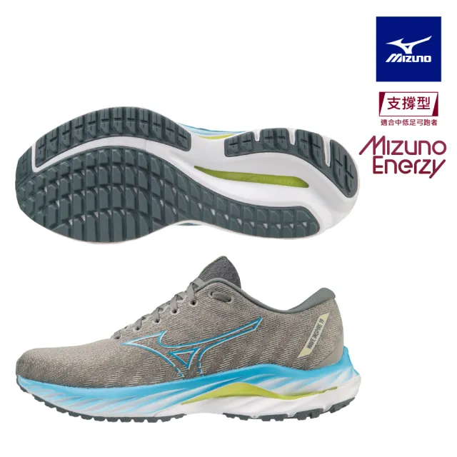 【MIZUNO 美津濃】WAVE INSPIRE 19 男款慢跑鞋 J1GC2344XX(慢跑鞋)