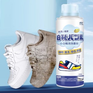 【SW】2入 洗鞋神器 小白鞋泡泡慕斯 白鞋救星 去汙去黃增白(洗鞋劑 免水洗 鞋面去汙 泡沫乾洗液 擦鞋慕斯)