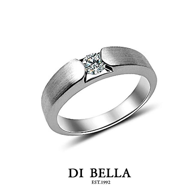 【DI BELLA】愛情印記 真鑽情人戒指(女款)