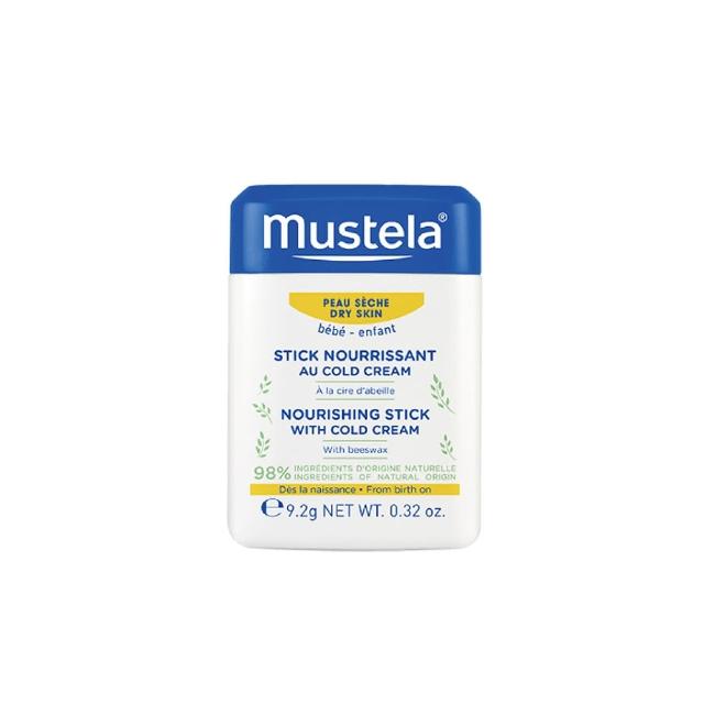 【Mustela 慕之恬廊】慕之幼 高效唇頰雙護膏 9.2g(阻隔雙頰摩擦不適 寶寶/嬰兒護唇膏)