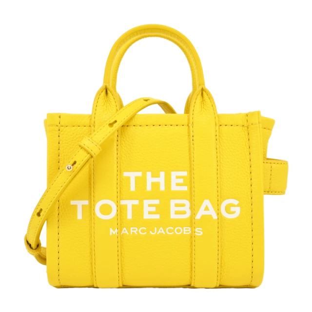 MARC JACOBS 馬克賈伯 THE LEATHER MICRO TOTE 皮革兩用托特包(黃)