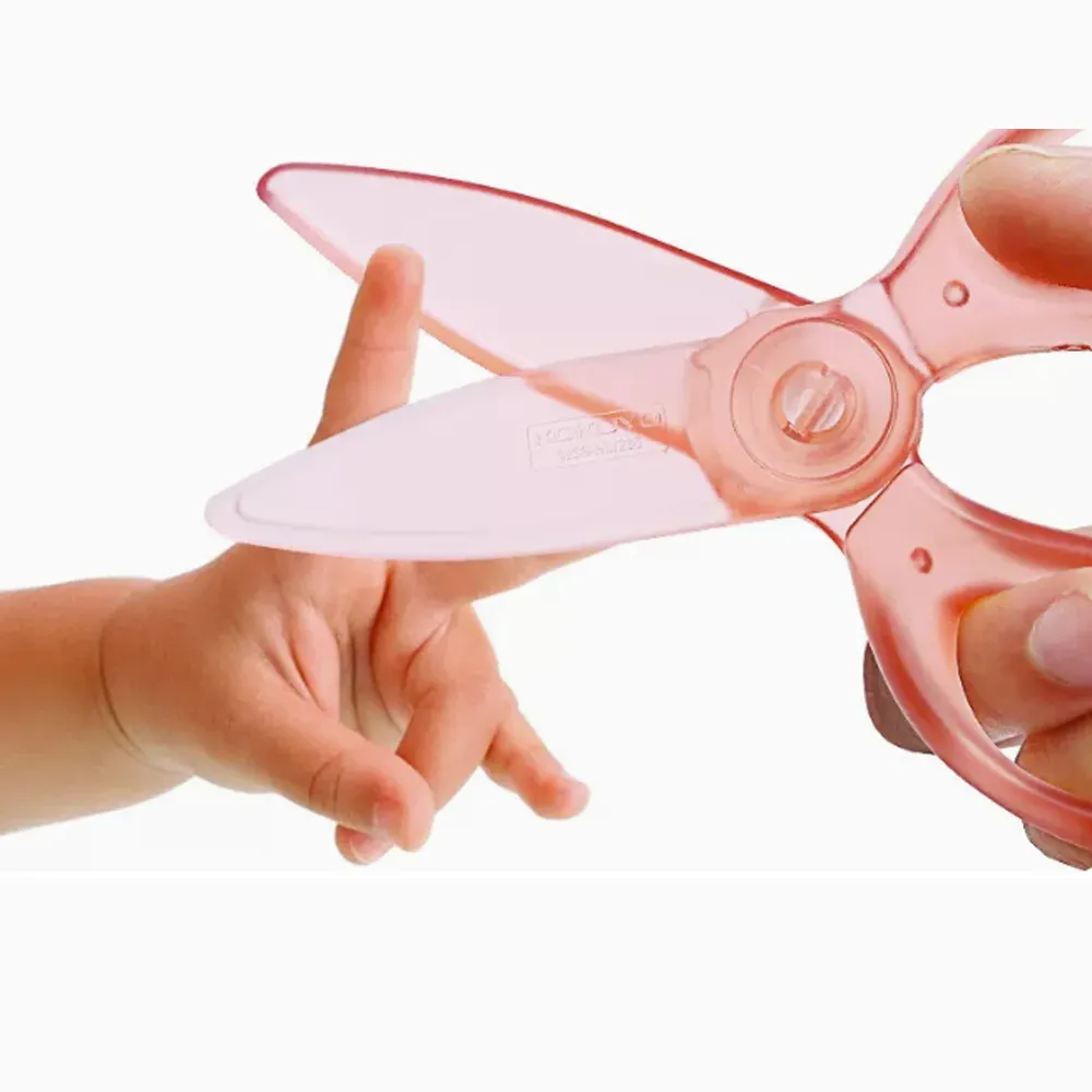 【樂邁家居】日本 兒童安全剪刀(ABS材質/安全不割手/可愛配色)