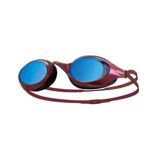 【SABLE】黑貂 成人競速型平光鏡片泳鏡-游泳 防霧 防雜光強光 3D鍍膜 紅(100MT-03)