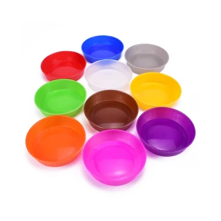 【調色盤 顏色盤 水彩盤】美勞用具 盤 顏色盤 調色盤 顏色盤(顏色配對 十色盤)