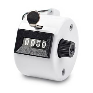 【計次工具】四位數手動機械式計數器(手握式 流量統計 計次器 計算器 人員管制 進貨盤點 唸佛計數器)