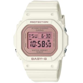 【CASIO 卡西歐】BABY-G 春日色彩珠光面電子手錶-櫻花粉紅 情人節 父親節 禮物(BGD-565SC-4)