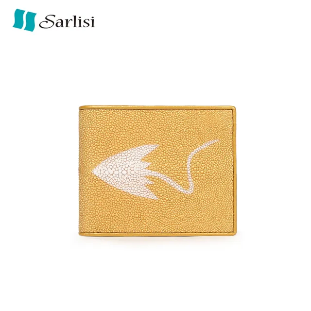 【Sarlisi】泰國珍珠魚皮皮夾短夾兩折錢包