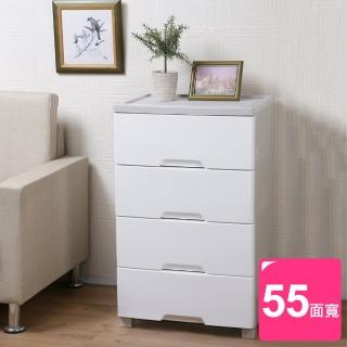 【KEYWAY 聯府】面寬55cm清寬日系加寬四抽收納櫃112L-1入(MIT臺灣製 整理 置物櫃)