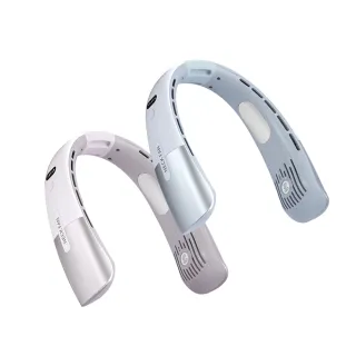 【Nil】便攜式無葉冷風掛脖風扇 USB充電數顯懶人風扇 靜音隨身掛頸風扇(DS009)