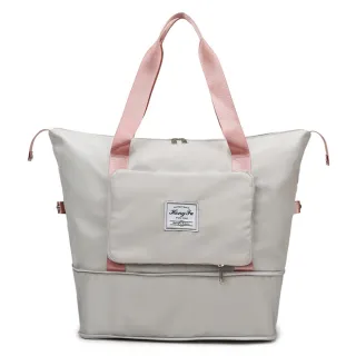 【DF Queenin】雙11 超大容量出國旅行外出收納包/健身包(多款任選)