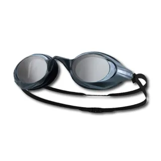 【SABLE】貂 競速型塑剛玻璃鏡片泳鏡-清晰防霧 游泳(黑)
