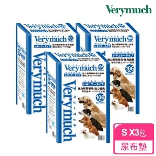 【日本VeryMuch】強力瞬間吸收寵物薄尿布33x45cm/S/106入x3包