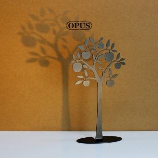 【OPUS東齊金工】歐式鐵藝飾品架/金屬首飾座/戒指項鍊架(PI-ap02B 蘋果樹 經典黑)