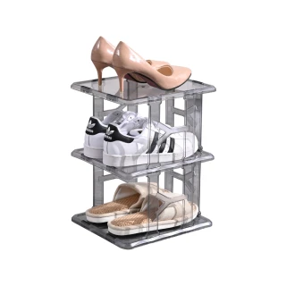 【HaRu日春生活】透明組合鞋架-8層(開放式 鞋盒 鞋架 鞋櫃 置物架 桌上收納架)