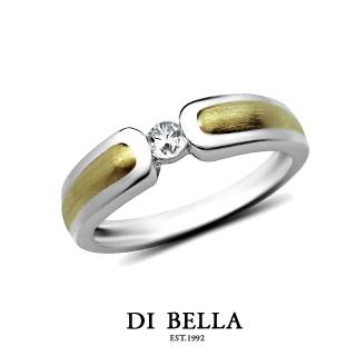 【DI BELLA】奢華亮眼 真鑽情人戒指(男款)