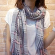 【Lus.G】經典雙色斜直紋圍巾(共6色)