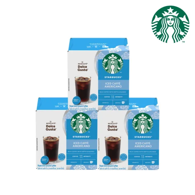 STARBUCKS 星巴克】特選冰美式咖啡膠囊12顆x3盒- momo購物網- 好評推薦