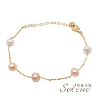 【Selene】簡約輕時尚淡水珍珠手鍊(鍊長約22cm)