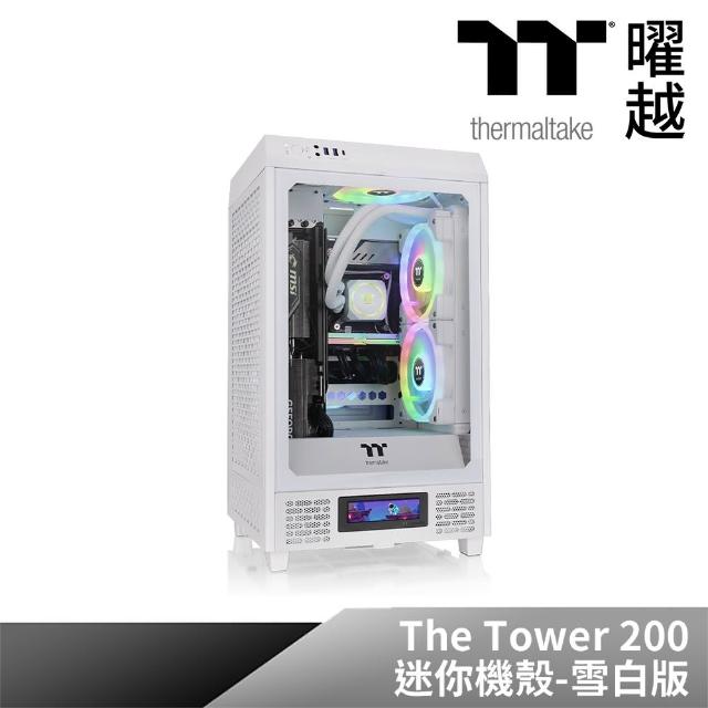 【Thermaltake 曜越】透視The Tower 200 迷你機殼 雪白版(CA-1X9-00S6WN-00)