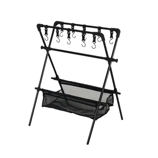 【CLS】戶外折疊瀝水置物掛架-含10掛勾(瀝水籃 掛架 三腳架 露營用品 逐露天下)