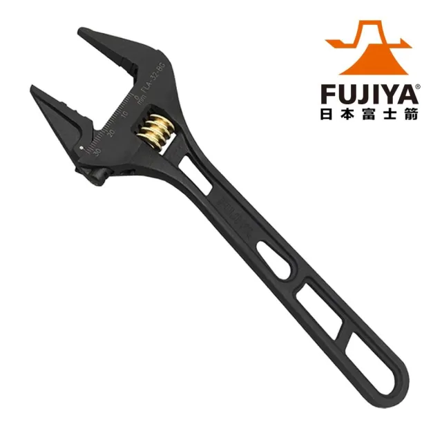 【Fujiya 富士箭】大開口輕量活動板手32mm（黒金系列）(FLA-32-BG)
