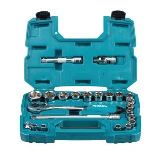【MAKITA 牧田】23支工具組12.7mm 套筒手工具組(B-65589)