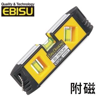 【EBISU】Mini系列-防震強磁水平尺 附磁 150mm(ED-15GTLMY)
