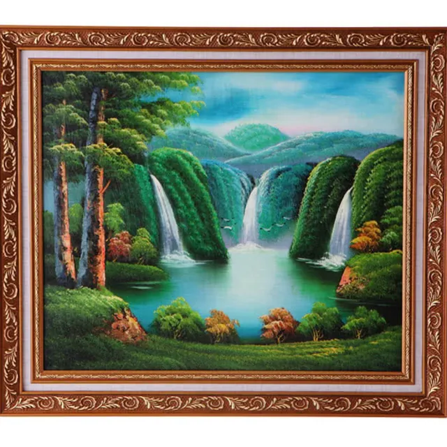 【開運陶源】開運進財化煞 *山水畫*山水圖(60x52cm)