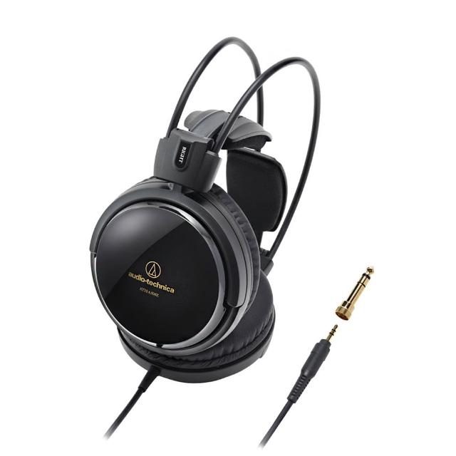 Audio-Technica 鐵三角 ATH-A500Z 黑色有線頭戴式耳機 日本製高解析音訊體驗 300g輕量舒適