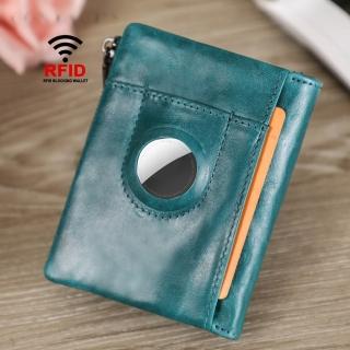 【米蘭精品】現貨+預購 短夾真皮手拿包(牛皮錢包三折搭扣男女皮夾父親節禮物3色74ep25)