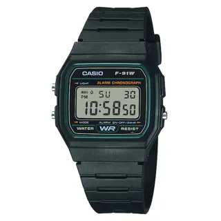 【CASIO】經典運動電子腕錶(F-91W-3)