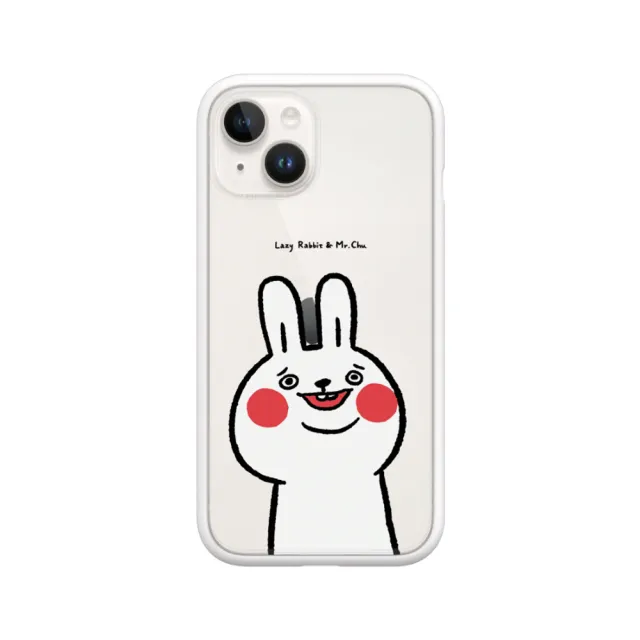 【RHINOSHIELD 犀牛盾】iPhone 14/Plus/14 Pro/Max Mod NX手機殼//懶散兔與啾先生-傻笑(懶散兔與啾先生)
