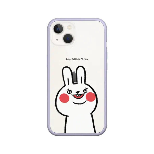 【RHINOSHIELD 犀牛盾】iPhone 14/Plus/14 Pro/Max Mod NX手機殼//懶散兔與啾先生-傻笑(懶散兔與啾先生)