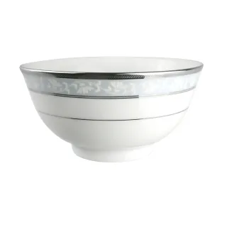 【NORITAKE】花舞春風銀邊麵碗(16cm)