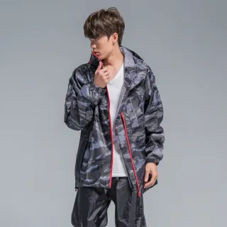 【BrightDay君邁雨衣】玩酷迷彩兩件式風雨衣(機車雨衣、戶外雨衣)