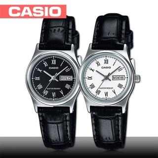 【CASIO 卡西歐】送禮首選-簡約造型皮革女錶 鏡面3x2.5cm(LTP-V006L)