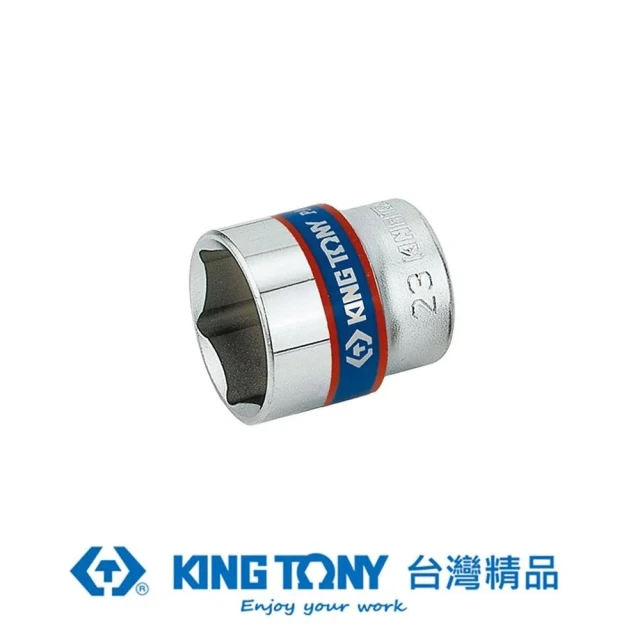 【KING TONY 金統立】3/8 DR.公制六角標準套筒12mm(KT333512M)