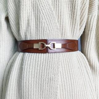 【米蘭精品】現貨+預購 100%真皮皮帶真皮腰封皮帶真牛皮手工寬版女牛仔褲腰帶休閒褲長褲(彈性6色74eg6)