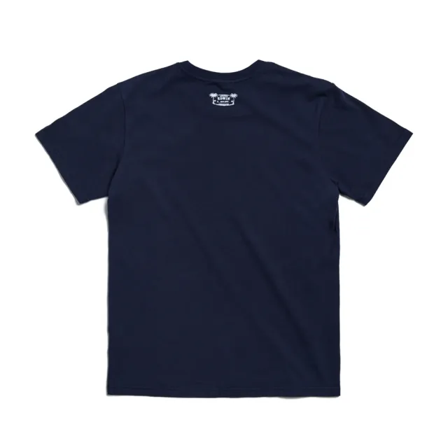 【EDWIN】男裝 人氣復刻款 裂紋LOGO圓領短袖T恤(丈青色)