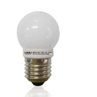 【太星電工】四季光0.6W LED超亮磨砂燈泡-暖白光6入(E27)