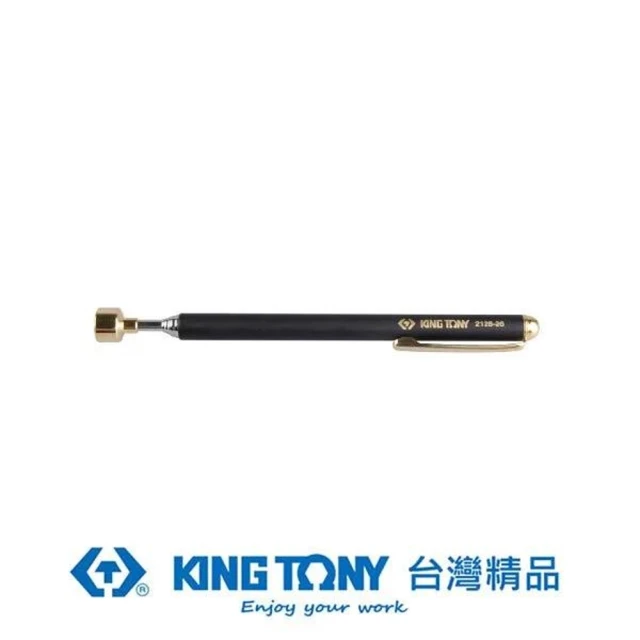 【KING TONY 金統立】專業級工具筆型7節磁力伸縮棒3.5LBS 130~640m(KT2128-26)
