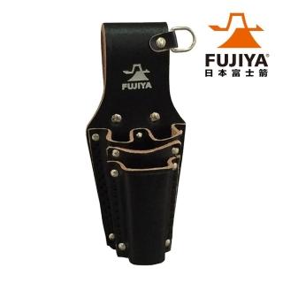 【Fujiya 富士箭】高階黑牛皮腰間鉗子+起子收納袋-四支型(LP-4DSB)