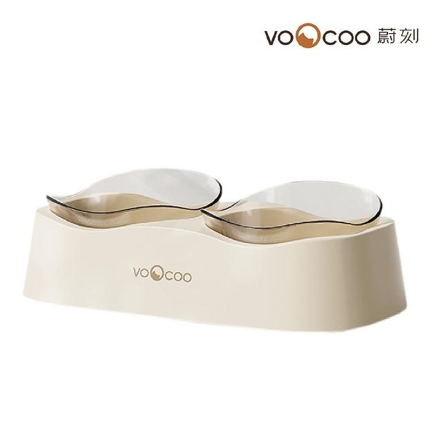 【VOOCOO 蔚刻】波浪餵食雙碗(寵物碗 寵物雙碗 貓狗通用)