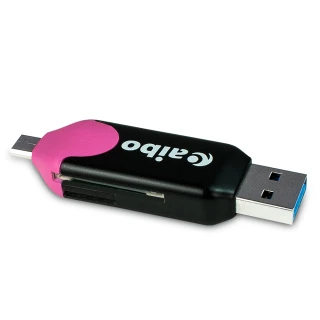 【aibo】OTG371 USB3.0 OTG迷你讀卡機(USB3.0 A公+SD/TF讀卡)