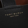 【TORY BURCH】PERRY鵝卵石紋皮革兩用手機包(黑/mini)