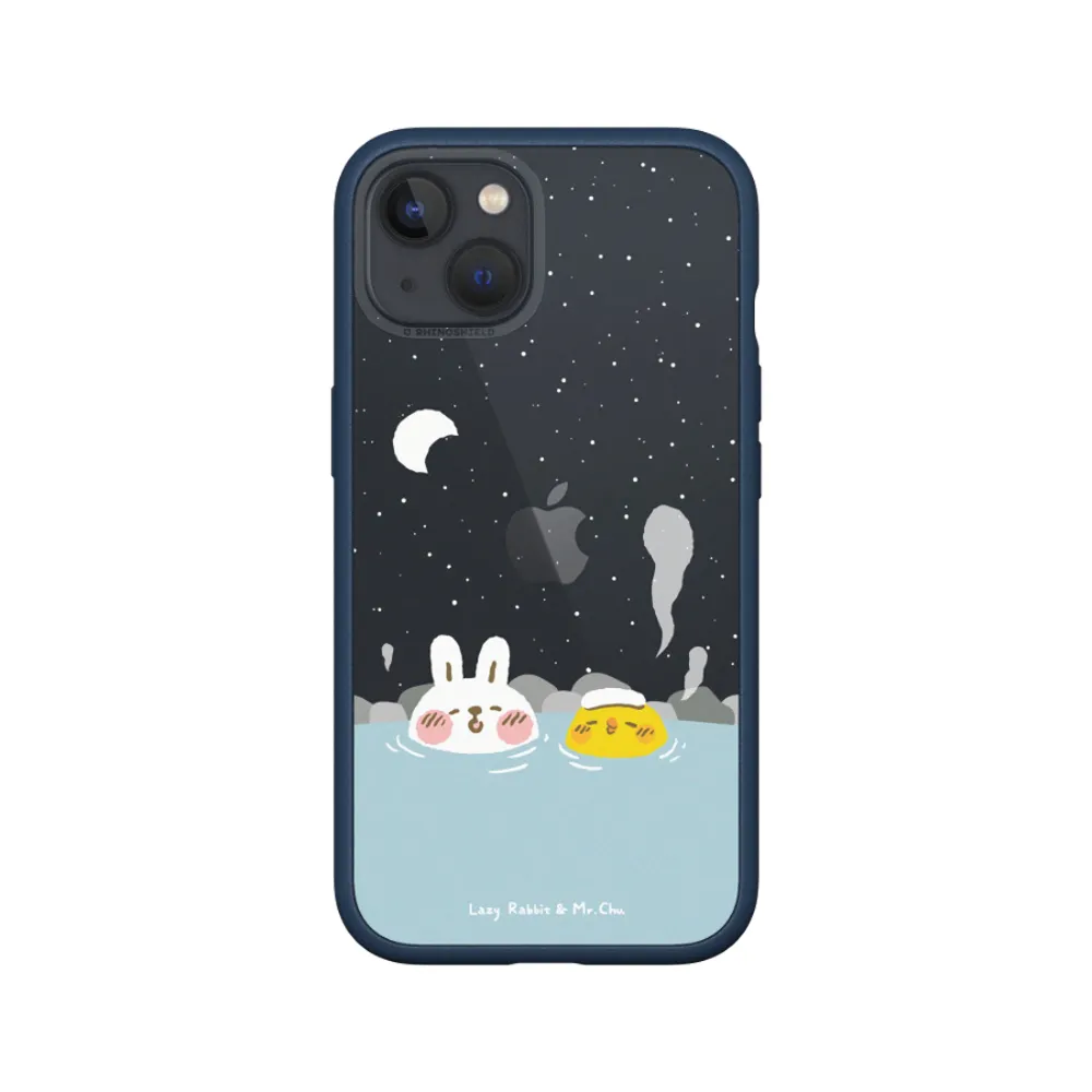 【RHINOSHIELD 犀牛盾】iPhone 12 mini/12 Pro/Max Mod NX手機殼/懶散兔與啾先生-泡溫泉(懶散兔與啾先生)